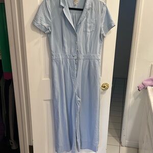 J. Crew Sky Blue lightweight cotton jumper